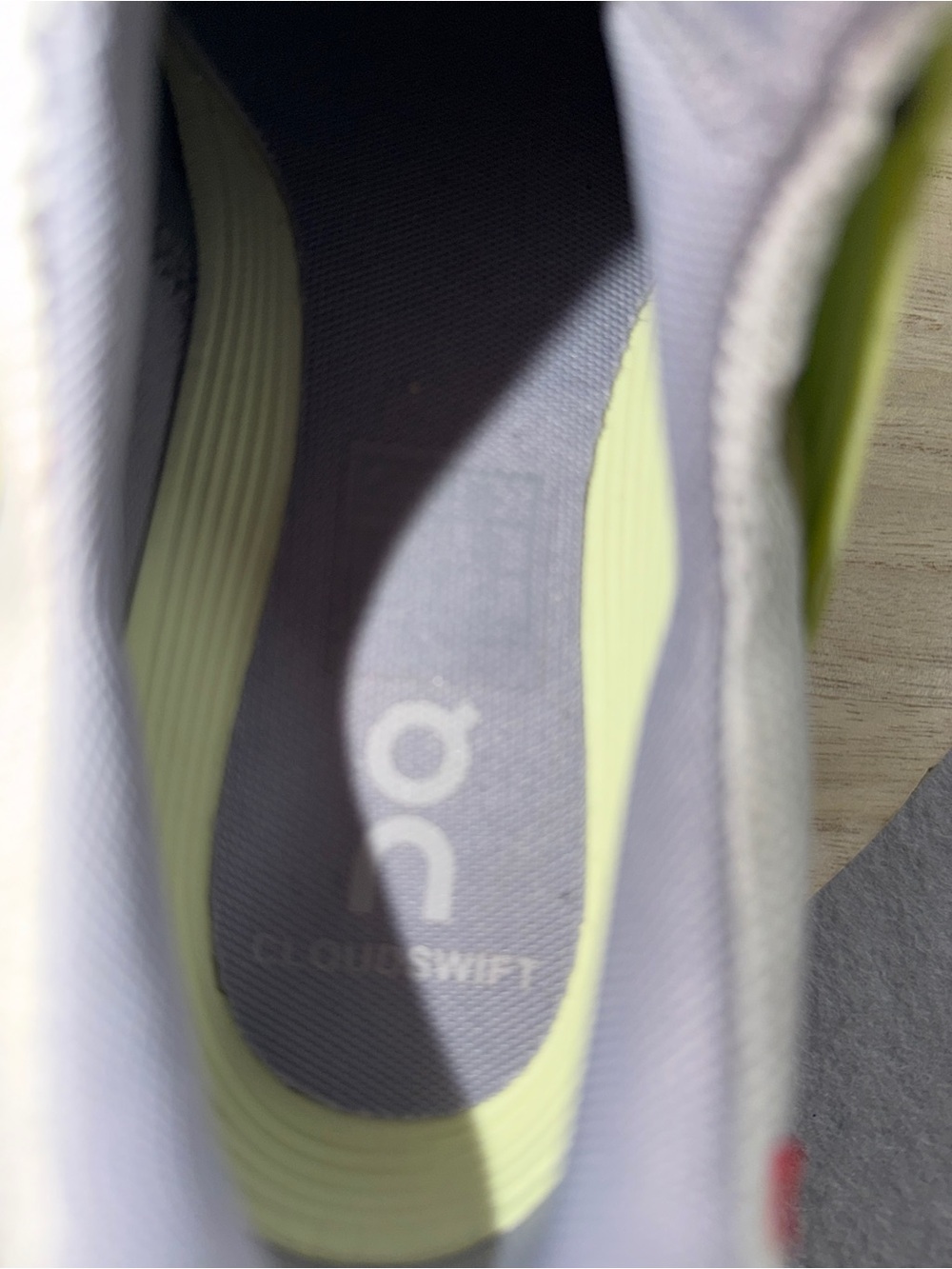 On Cloudswift Womens Size 8 Gray Green Athletic Running Walking Shoes Sneakers - Picture 8 of 9